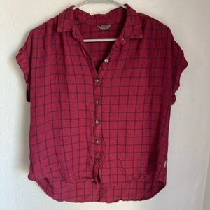NWOT Eddie Bauer plaid top